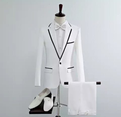 Lord Jaden white wedding suit